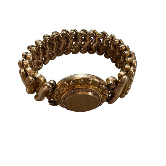 Vintage Monogram American Queen Childs Sweetheart Expansion Bracelet- 1930s RARE - Picture 5 of 10